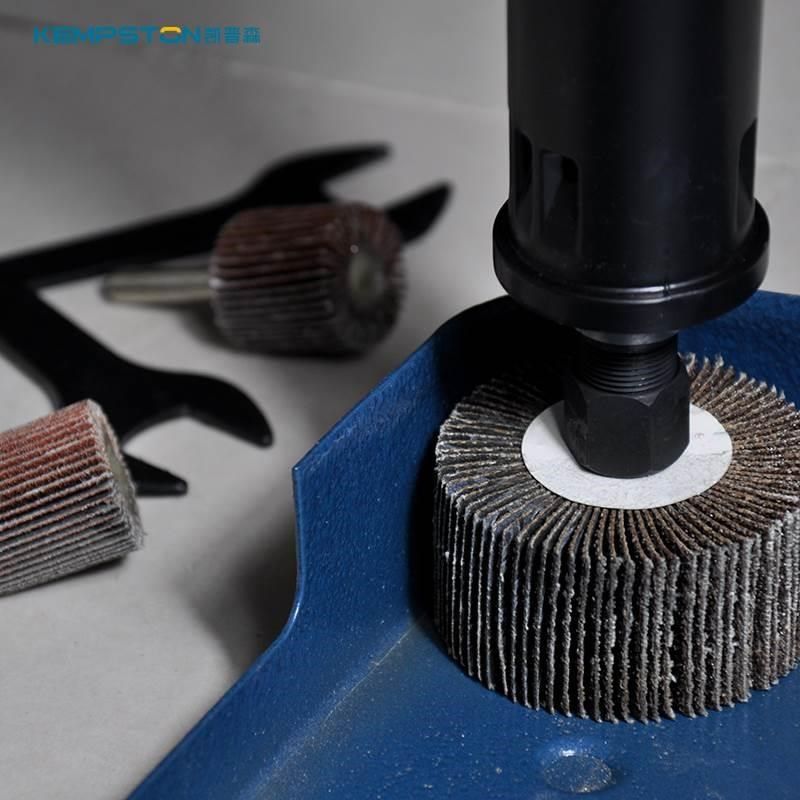 凯普森带柄百叶轮砂布轮打磨头金属木材抛光打磨千页片磨头*