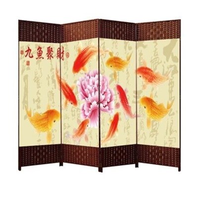屏风隔断客厅遮挡折叠卧室帘养生中医按摩美容院隔断帘办公室饭店