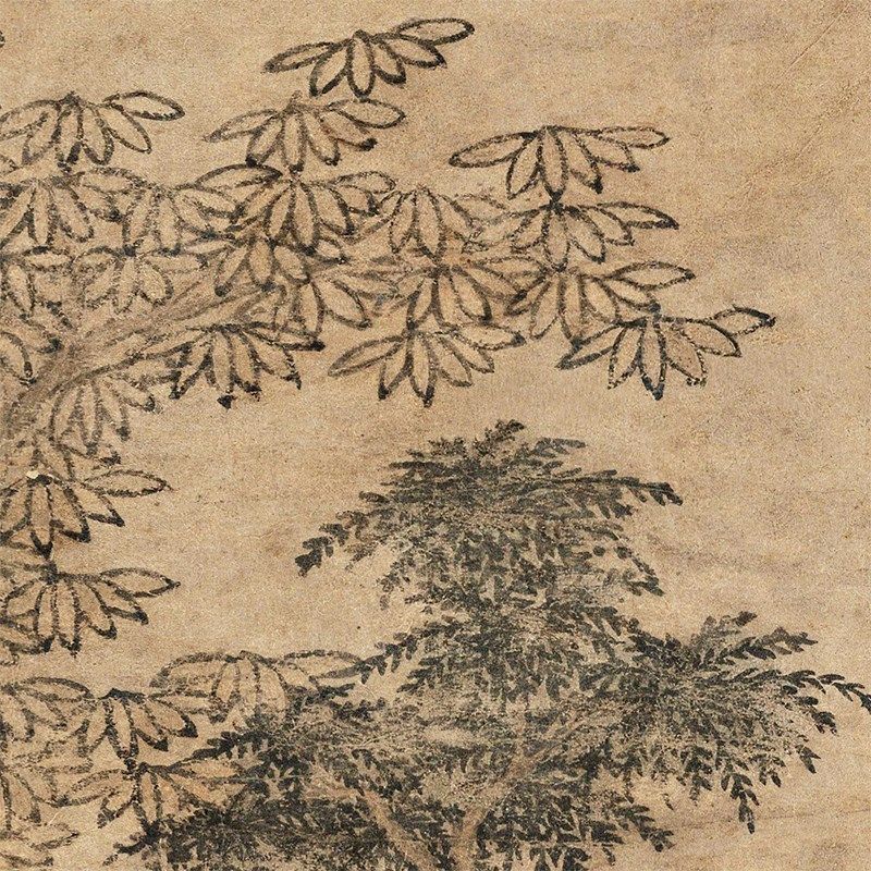 元代赵雍挟弹游骑图真迹复制微喷仿古画临摹大图卷轴装裱画心