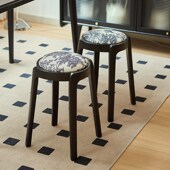 实木餐凳软垫叠放餐桌客厅板凳小矮凳级