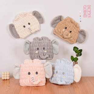 儿童干发帽女孩新款爱卡通浴帽洗头超强吸水速干宝宝头款