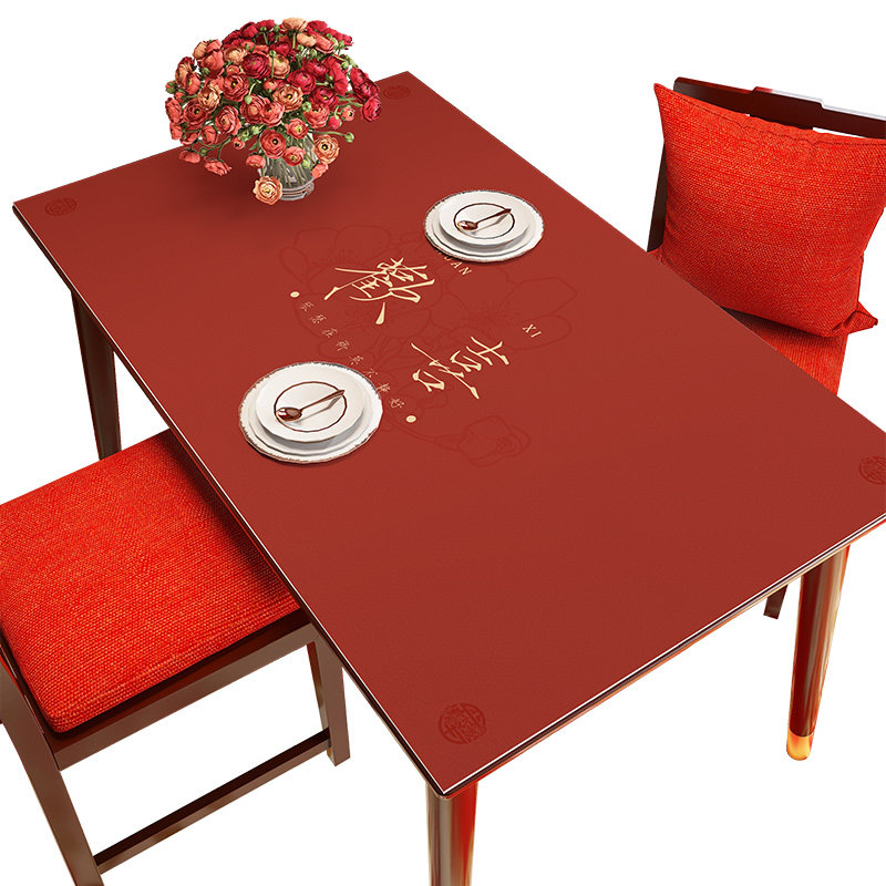 喜字结婚餐桌布红色茶几垫硅胶皮革防水喜庆新婚婚礼摆台桌垫,居家布艺,桌布,淘宝优惠券,粉丝福利购,淘宝优惠卷