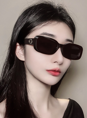 新款gm墨镜女方框显瘦高级感ins气质防紫外线黑色太阳镜 工厂直销