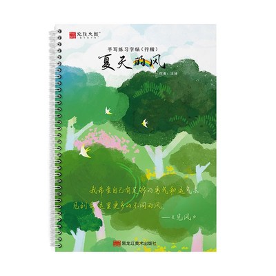 夏天的风练字帖女生字体漂亮硬笔书法钢笔字帖临摹行楷行书练字本