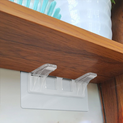 免打孔层板托隔板托固定器整体橱柜黏贴支架加宽加大免钉隔板支撑