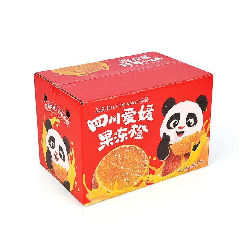 爱媛果冻橙彩箱包盒橙子橘子快递打包泡沫箱泡沫拖斤斤