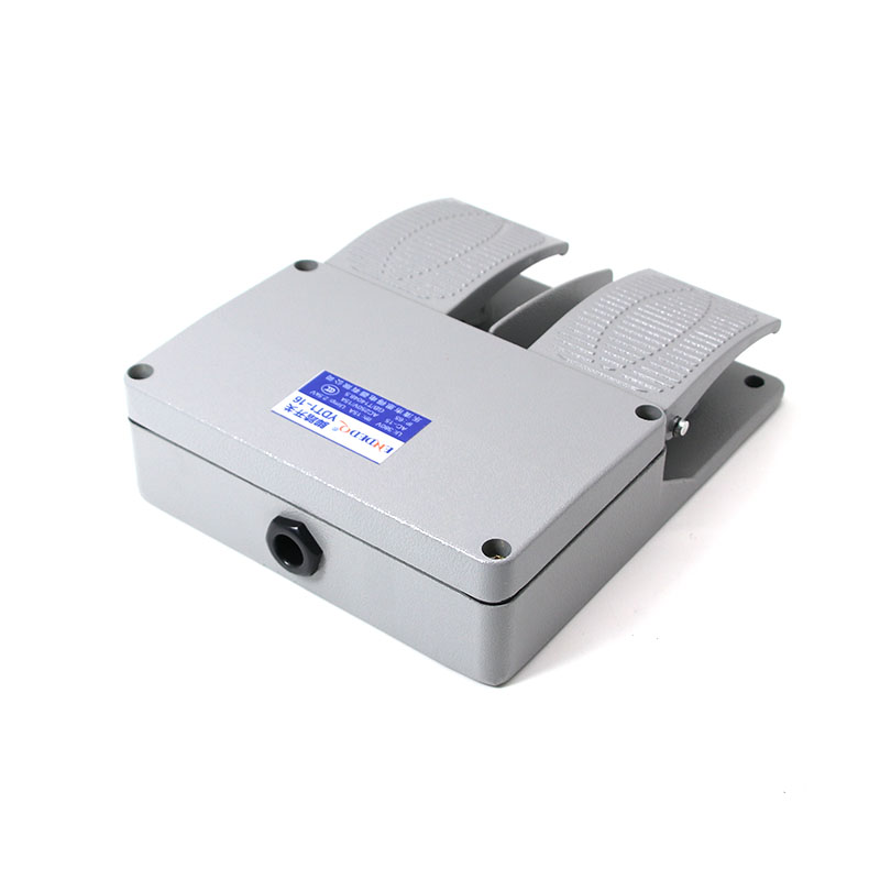 YDT1-16板脚踏开关油压机双踏内配KH-9011芯铝壳机床灰色联脚踩式