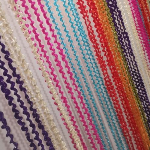 螺旋螺纹加粗线帘 商场橱窗客厅卧室装饰流苏隔断帘窗帘婚礼帷幔