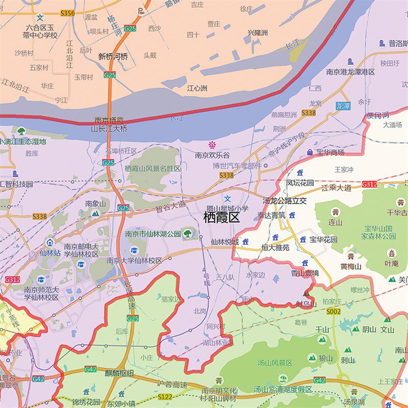 南京市地图图办公室挂图防水墙壁超大饰画