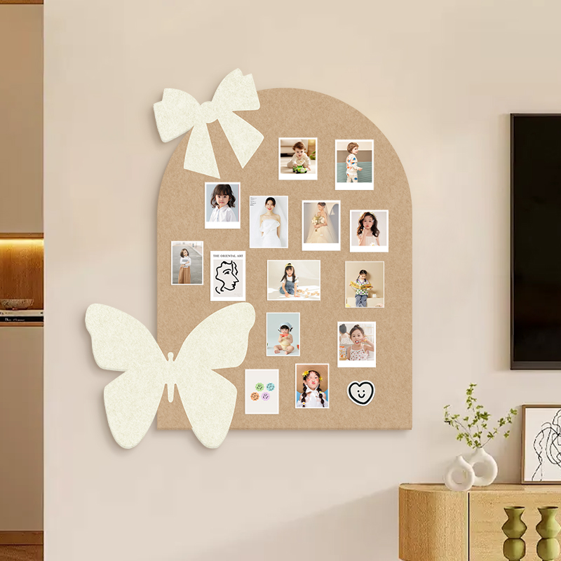 创意相册墙毛毡照片墙自粘墙贴入户玄关背景墙彩色客厅布置改造装