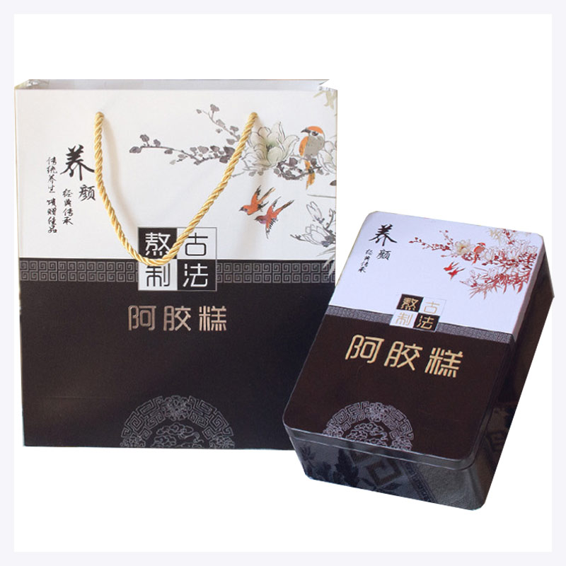 手工阿胶糕包装盒一斤装礼盒高档阿胶糕盒子包装盒铁盒500g创意