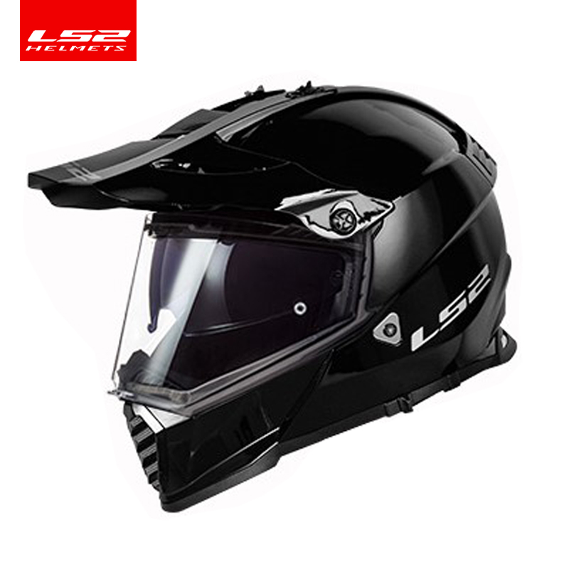 ls2摩托车头盔双镜片公路越野盔两用拉力赛机车长途四季款全盔436