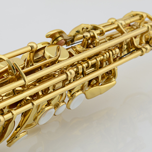 津宝直管高音萨克斯J 漆金初学者 降调萨克斯风