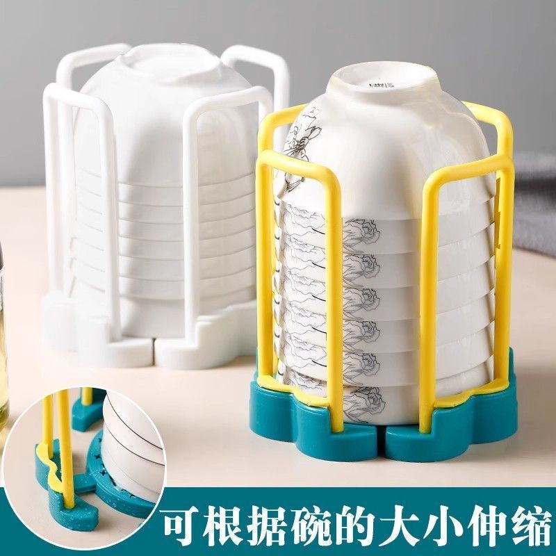 家用伸缩碗架厨房水槽旋转沥水置