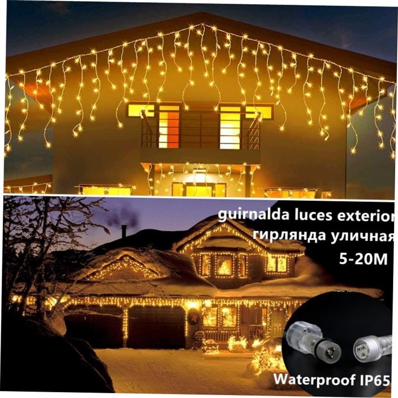 圣诞灯户外p冰柱仙女串灯不变