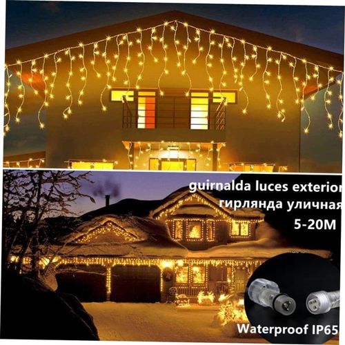 圣诞灯户外p冰柱仙女串灯不变