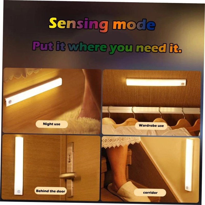 Rechargeable Motion Sensor LED Bar Light InOduction Under Ca