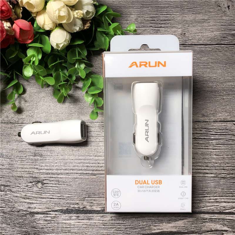 海陆通 C201 双usb  车载 车充 汽车适配器 2安 车充 通用
