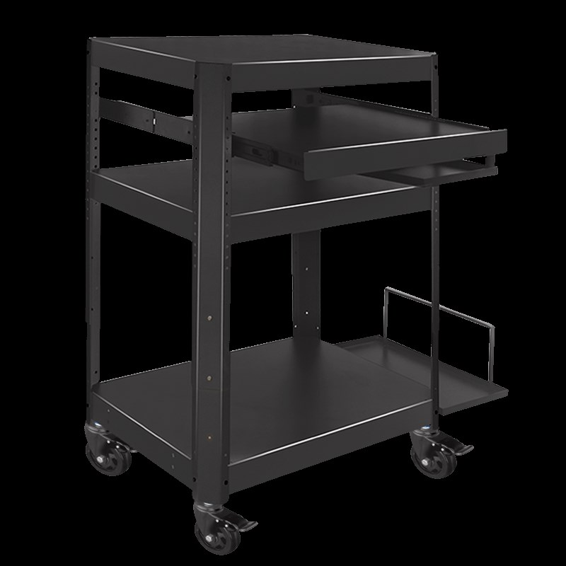思珀睿P97-电脑仪器设备架推车机房培训检测车 打印机移动台