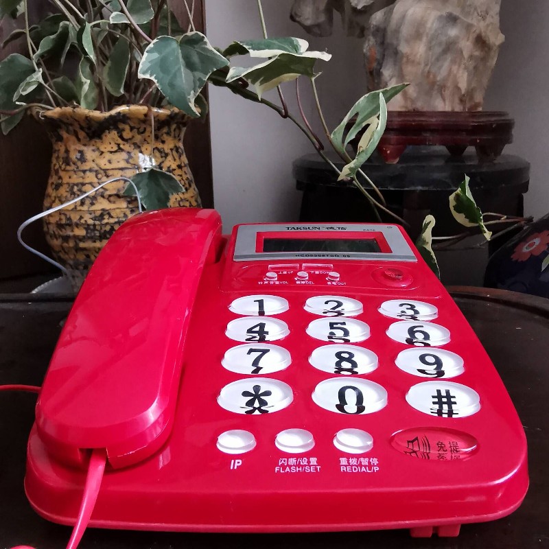 德信D00来电显示电话家用固话办公酒店内线座机电信插线台式坐机