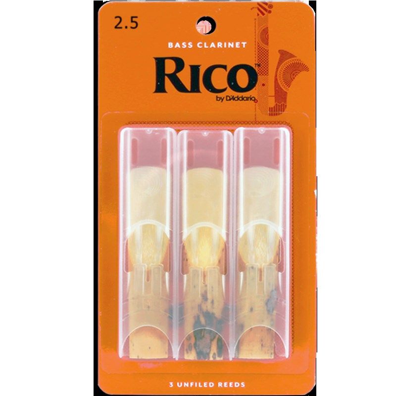 RICO哨片 黄盒 橙盒 B 低音 单簧管黑管 哨片 三片装 瑞口