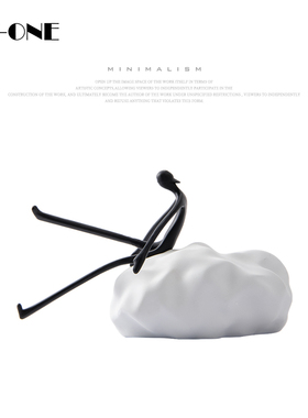 zon 现代抽象人物雕塑艺术品客厅橱窗家居软装饰品桌面