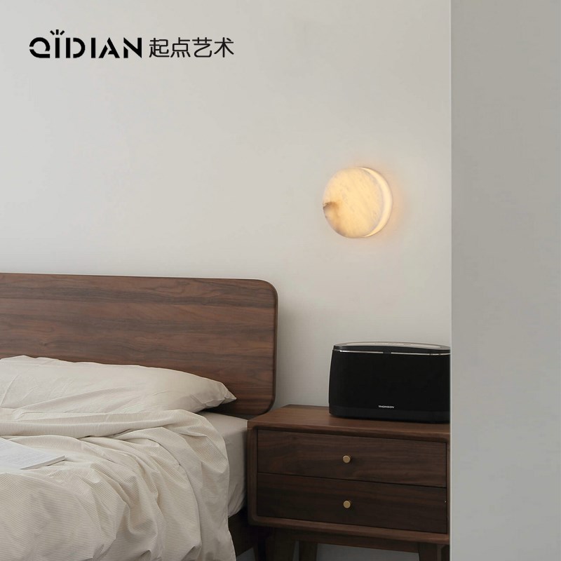 西班牙天然云石壁灯客厅背景墙楼梯间玄关衣帽间卧室床头装饰灯具