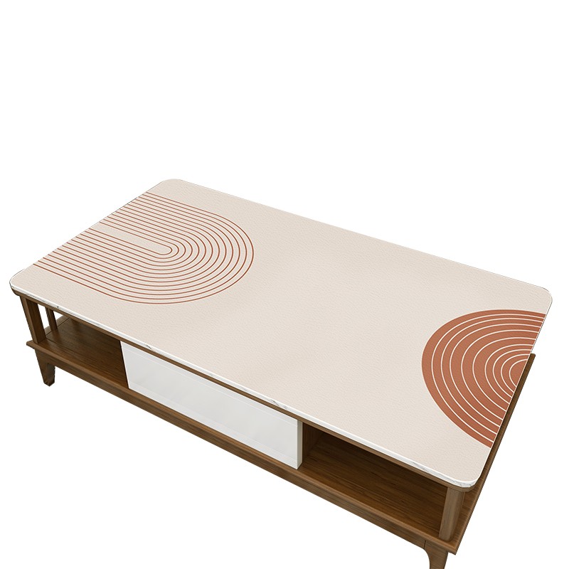 茶几垫子防水防油免洗防烫长方形台布pc皮革餐桌垫客厅茶几桌布