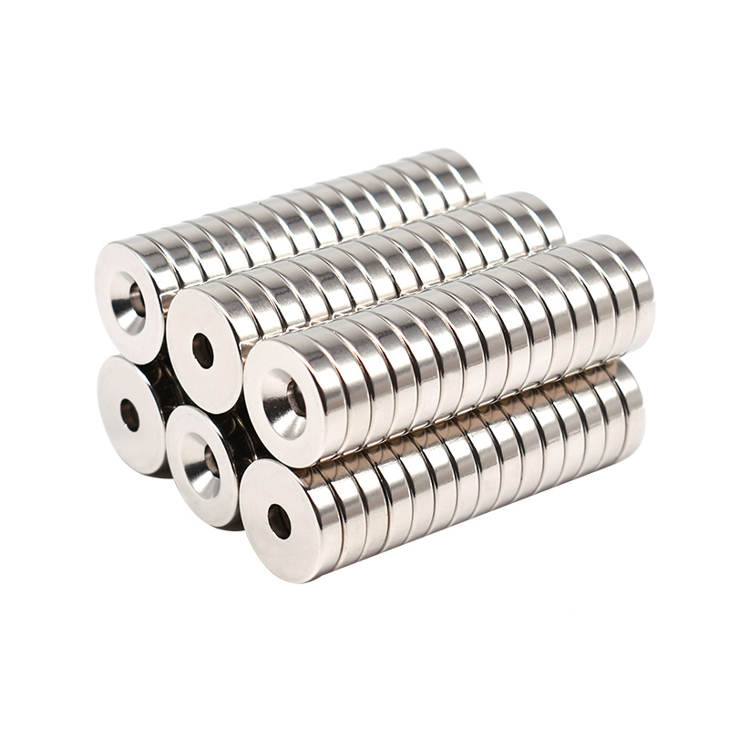 *孔5mm强磁铁强力磁铁圆形高强力吸铁石带孔强磁钕磁铁圆磁铁