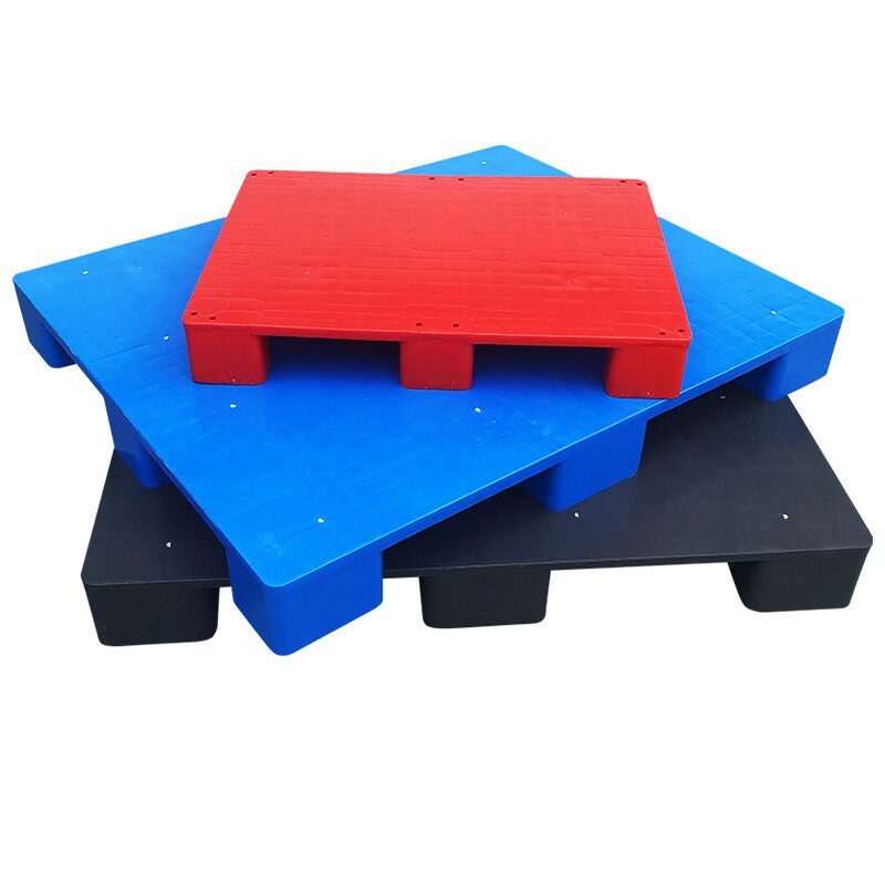 塑料托盘  叉车超市平板 九脚防潮垫板 卡板堆仓库地垫货架红黑灰