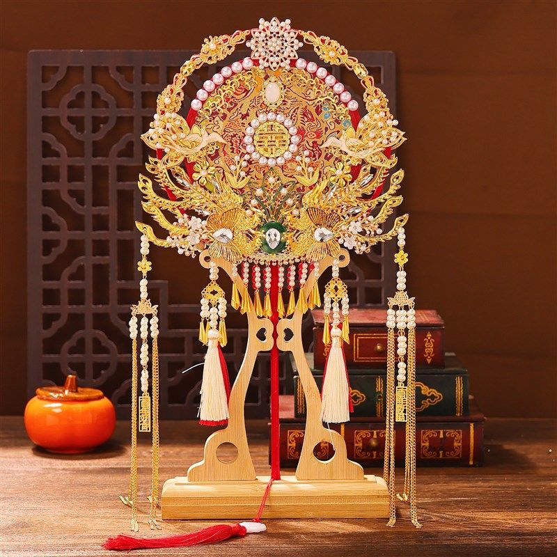 团扇di材料包秀禾出嫁结婚手工喜扇子面重工新娘成品婚礼红色,家居饰品,工艺扇/团扇/喜扇/折扇,淘宝优惠券,粉丝福利购,淘宝优惠卷