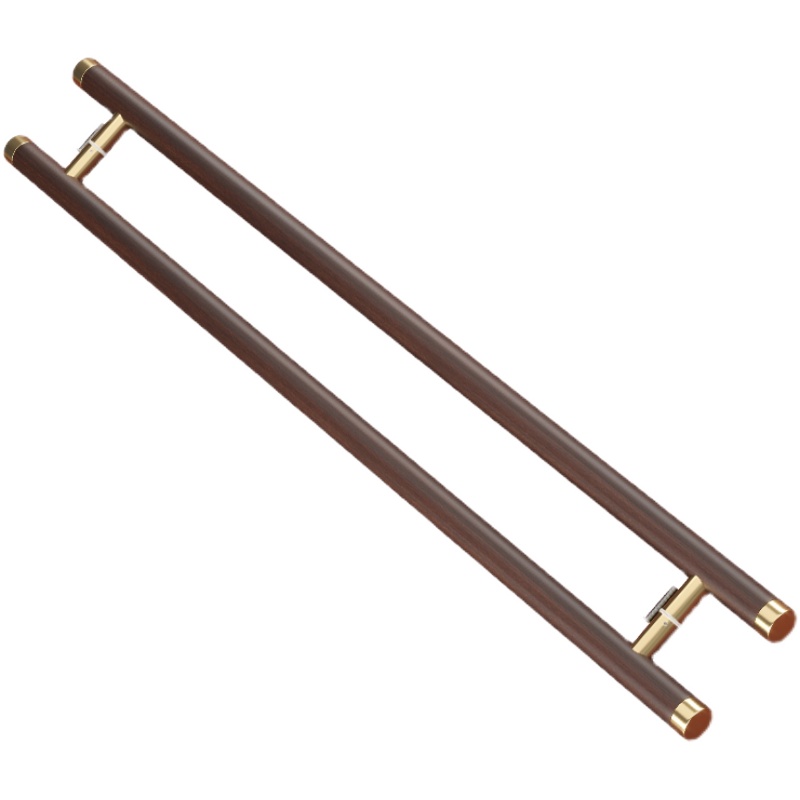 玻璃门拉手中式现代实木大门把手酒店包厢会所有框门把手