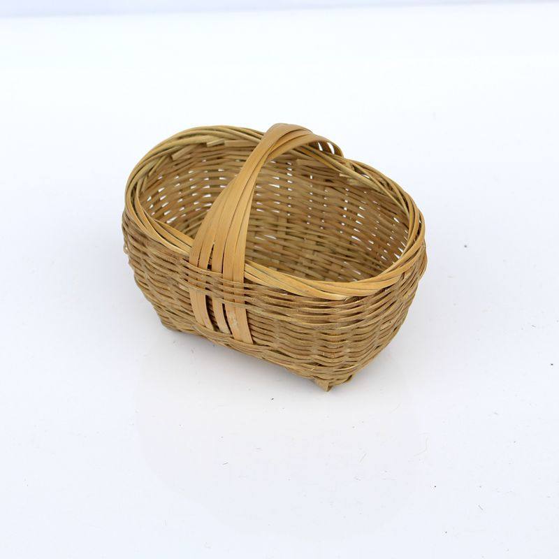 迷你篮子 竹筐竹编筲箕 圆形筲箕把玩小物件车内挂饰竹制品,特色手工艺,竹编/竹雕,淘宝优惠券,粉丝福利购,淘宝优惠卷
