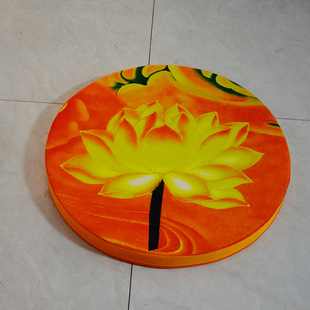 莲拜垫拜凳印蒲团大坐垫跪拜垫圆形蒲团拆洗拜垫印垫