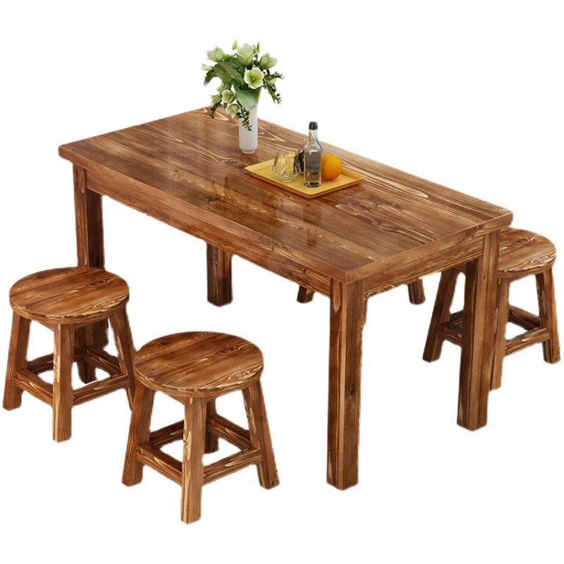 实木饭店快餐桌椅面馆烧烤小吃店大排挡食堂餐馆碳化桌椅人,商业/办公家具,酒店桌椅,淘宝优惠券,粉丝福利购,淘宝优惠卷