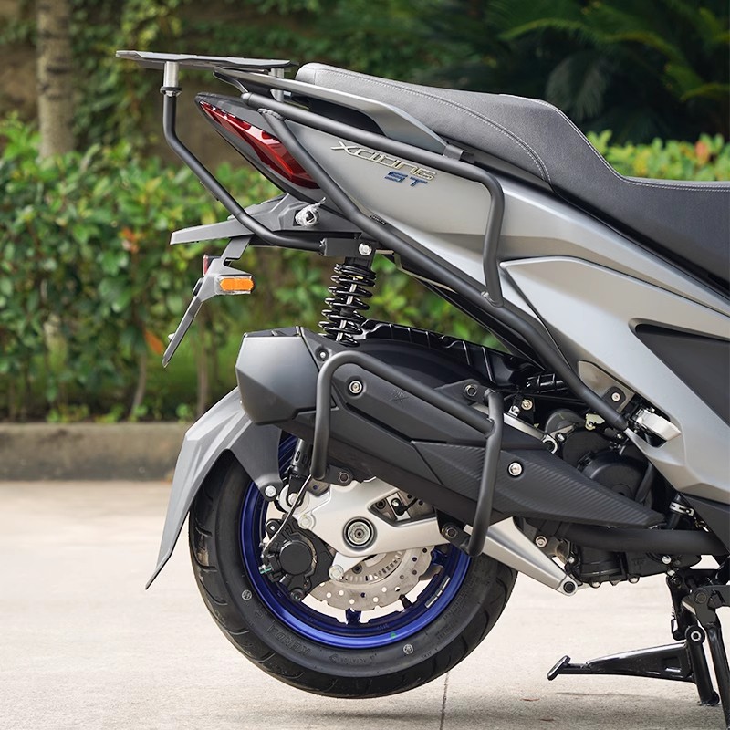 适用光阳赛艇T改装护杠全包围保险杆排气护杠板式尾箱货架