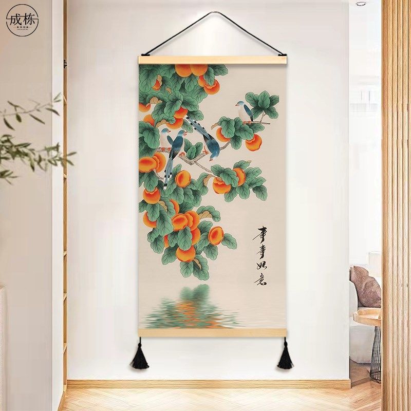 事事如意新玄关客厅装饰画背景墙走廊过道挂画布艺大尺寸挂布,家居饰品,现代装饰画,淘宝优惠券,粉丝福利购,淘宝优惠卷