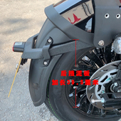 适用奔达黑旗挡泥板护杠改装 後挡泥板杆 手把後照镜加长前