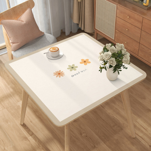 方桌布免洗防水防油防烫四方桌台布桌面垫布正方形桌垫