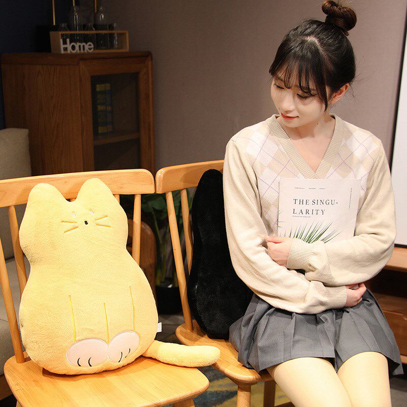 猫咪床头靠枕长条抱枕女生睡觉夹腿学生宿舍靠背垫床上男生款靠垫