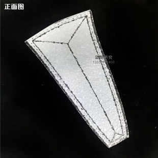 客厅平板低压水晶灯具钻石圆点白色线条玻璃烤弯波浪梯形灯片配件