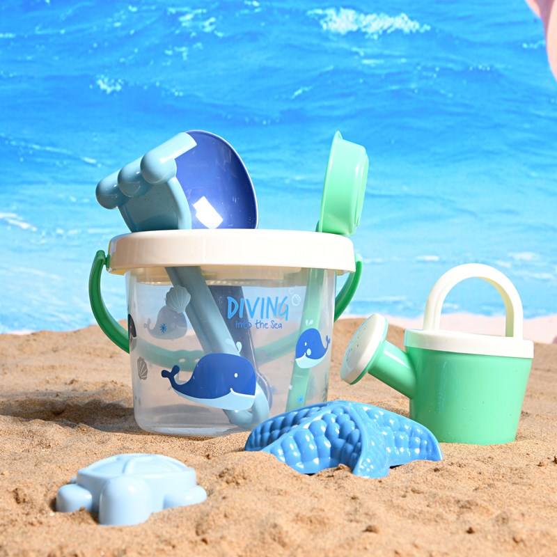 儿童沙滩装宝宝玩沙挖沙子小铲子和水桶工具决明子戏水海边