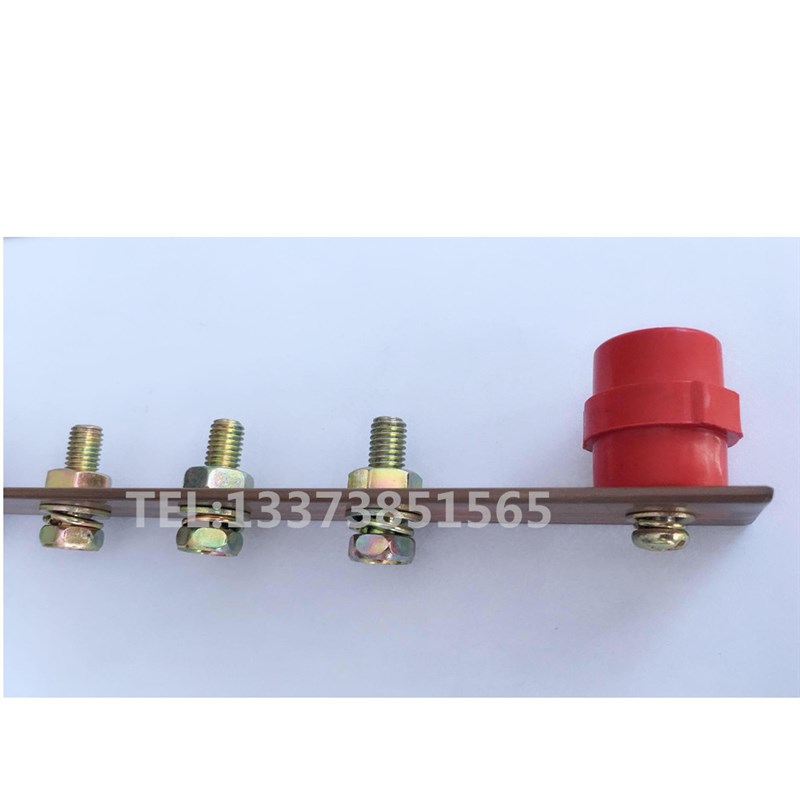 机房机柜接地标准铜排9英寸5**机架式汇流铜排防雷零地排