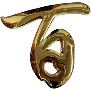 球面钛金字字门头招牌字铜字电镀金属字鼓面广告字制作