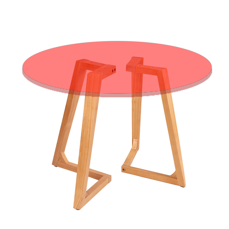 V腿桌面框架实木创意桌架电脑桌架玻璃台架子办公桌书桌桌脚支架