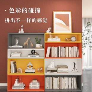 书架自由组合格子柜展示柜落地书柜矮柜储物柜小柜子收纳柜置物架