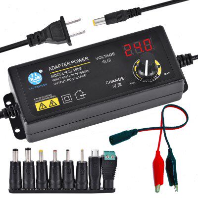 3-36V可调压电源适配器KJS-1509无极可调3-12V数显3-24V5A通用