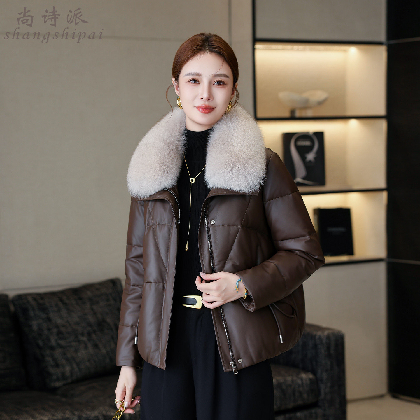 真皮羽绒外套女2025冬季新款