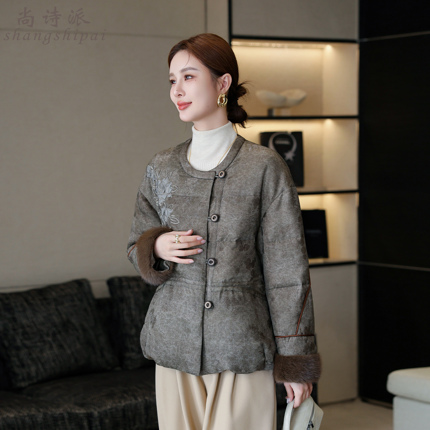 羽绒服女2025冬季新款水貂毛领