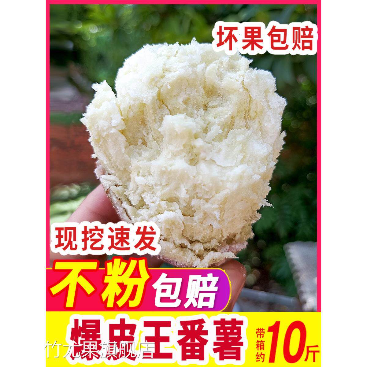 高州爆皮王番薯白心面包王红薯新鲜粉糯香甜现挖农家板栗干面地瓜